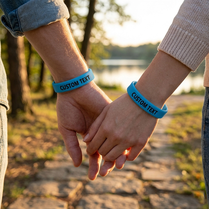 110pcs Custom Silicone Wristband Set, Personalised Gift